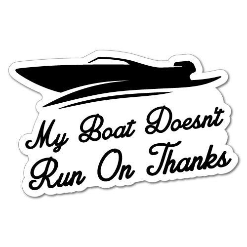 Warning Touching My Boat Marine Sticker Funny Silly Stupid Joke Stickers For Laptop Bumper Phones