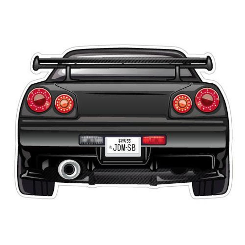 Skyline r34 наклейки