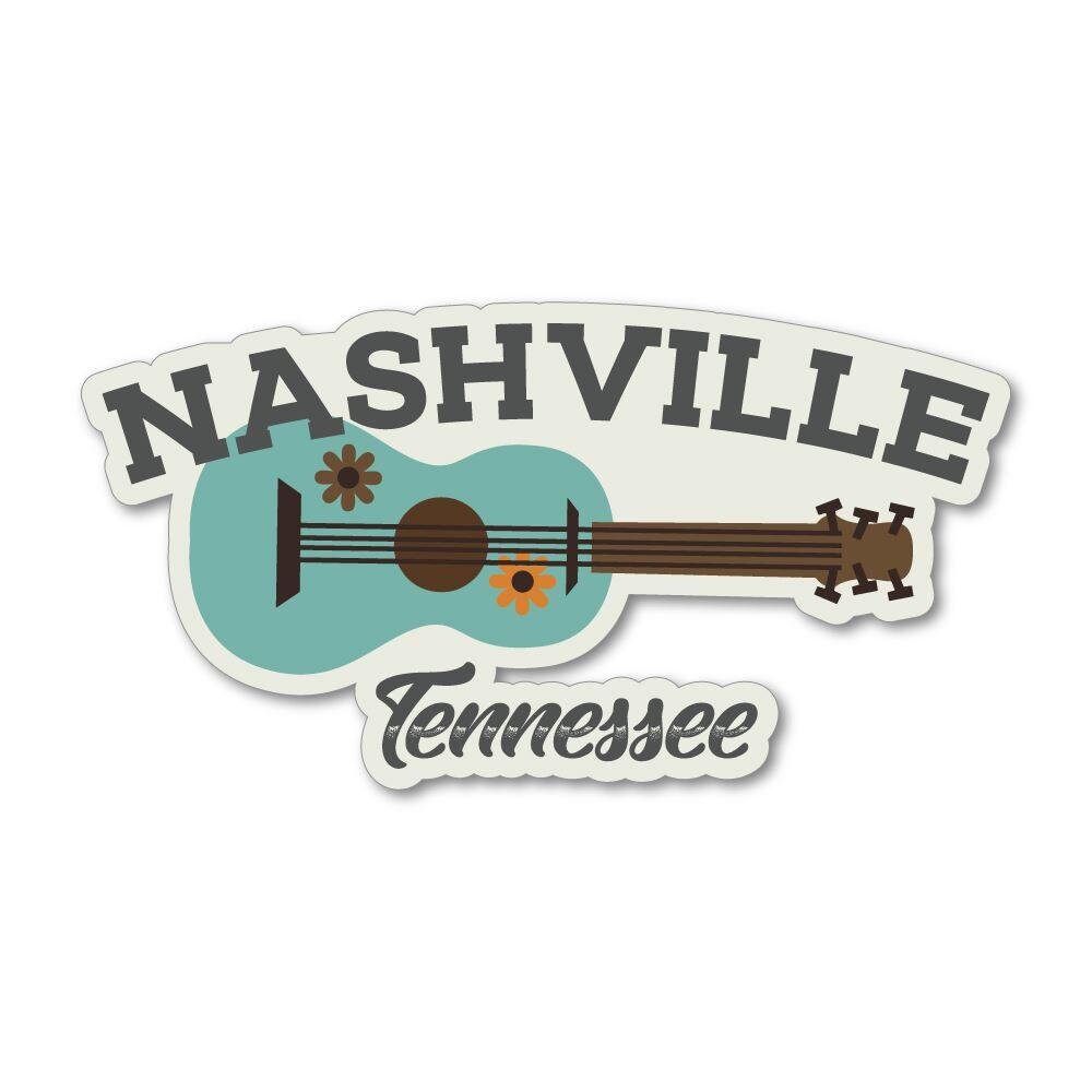Nashville Tennessee Usa America Sticker Decal Vintage Laptop Etsy