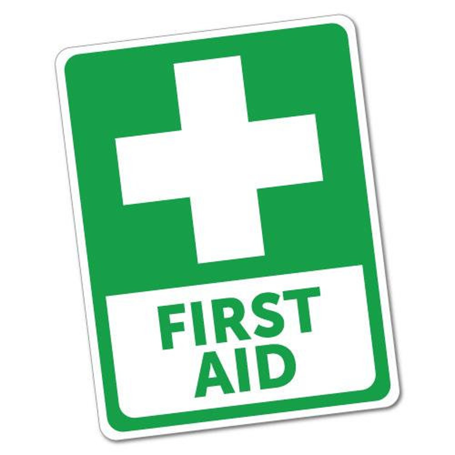 First Aid Sticker Safety Label Signage Trauma Aed Trained Help Etsy