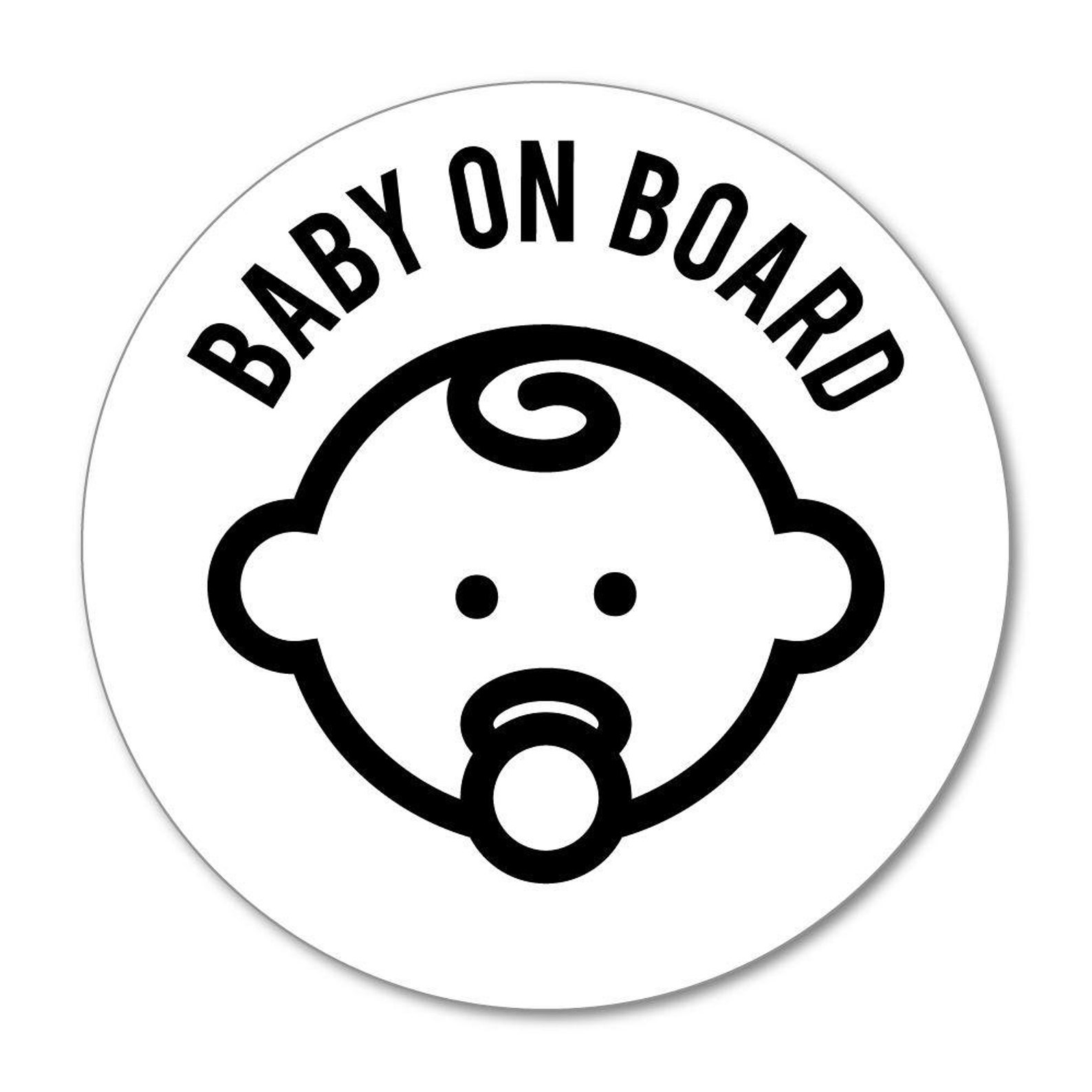Baby on Board Sticker Decal Window Sign Graphic Bin Car Safety Etsy