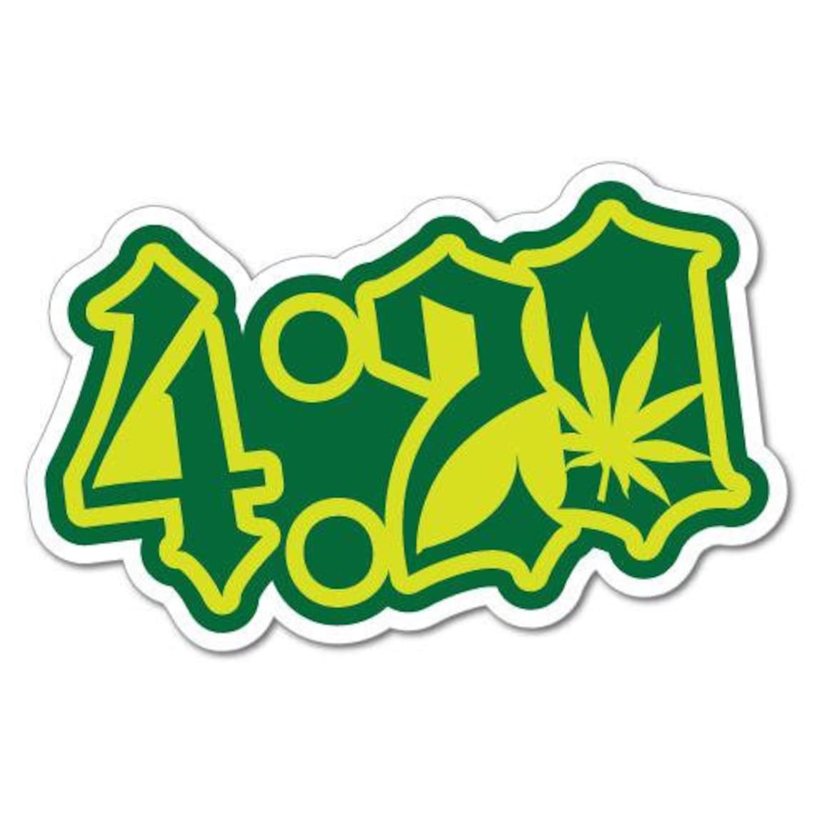 4:20 Funny Grass Weed Sticker High And Good Times Smoke Weed Etsy