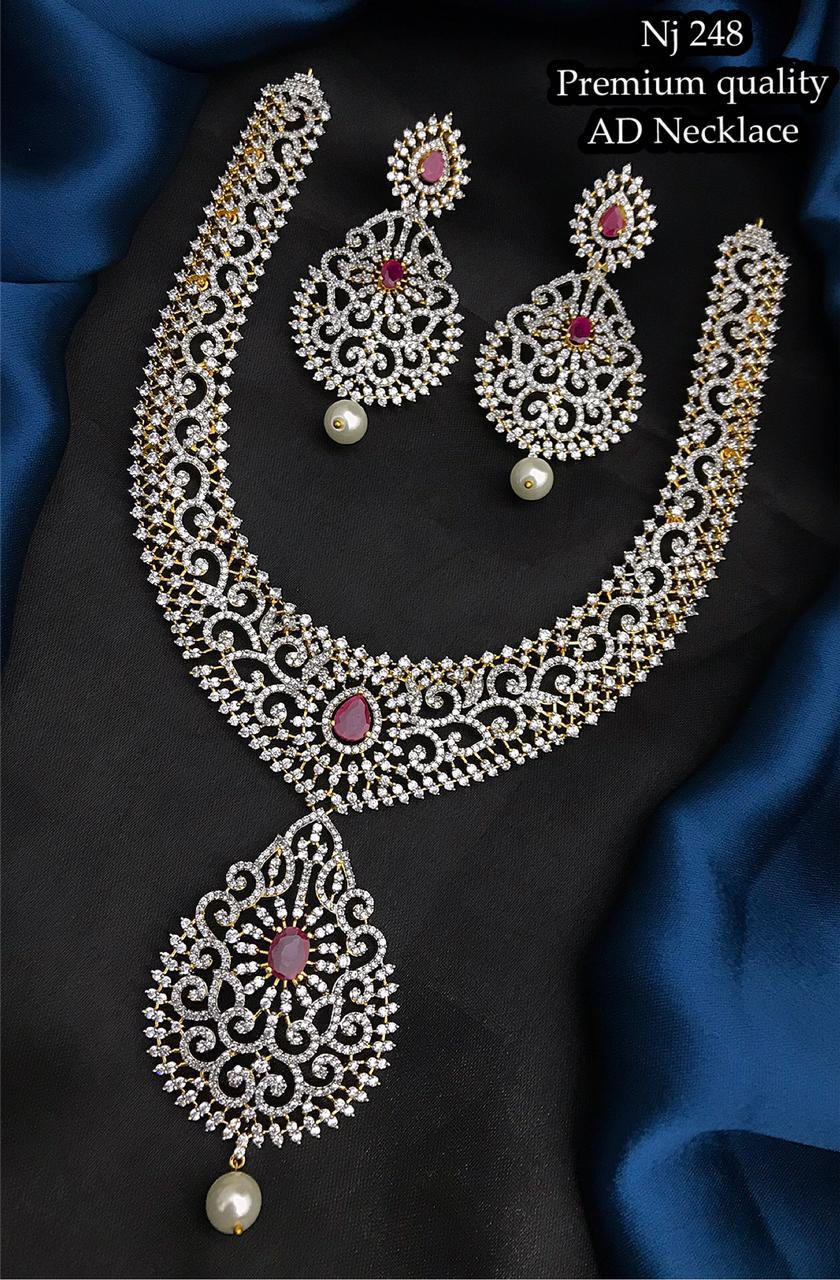 Bridal Jewelry Set CZ Wedding Necklace Set bridal jewelry Etsy