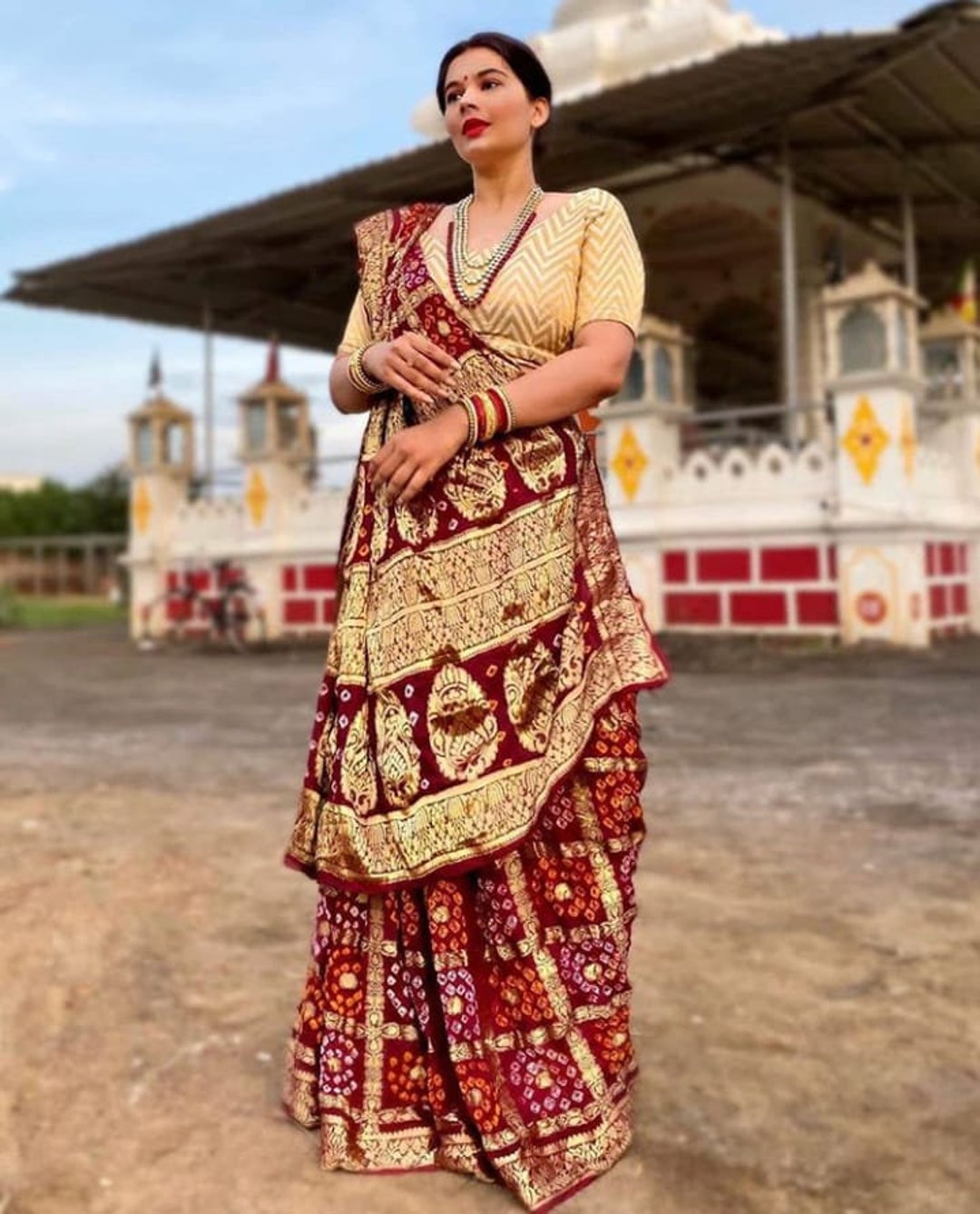 Buy Traditional Indian Party Wear Saree Rajasthani Bandhej Online in India - Etsy Buy Traditional Indian Party Wear Saree Rajasthani Bandhej Online in India - Etsy