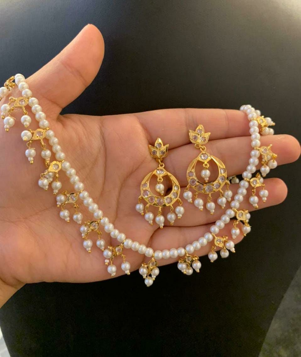 Hyderabadi pearl earrings deals