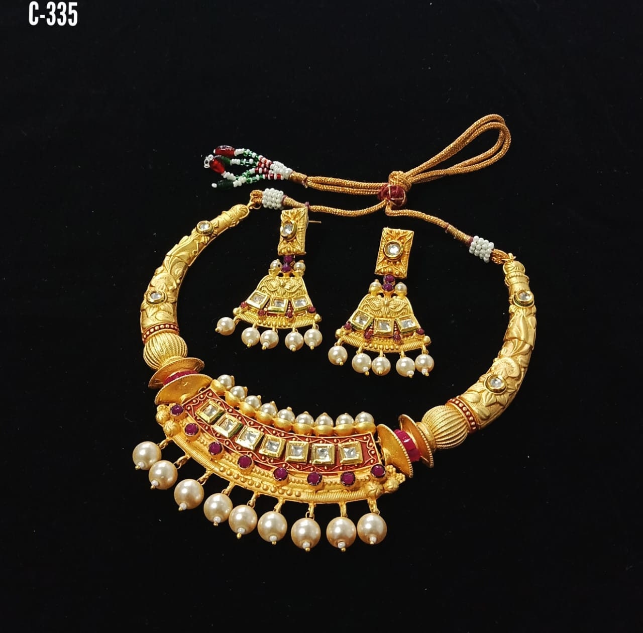 New designer matt necklace indian jewellery Bridal Jewellery | Etsy