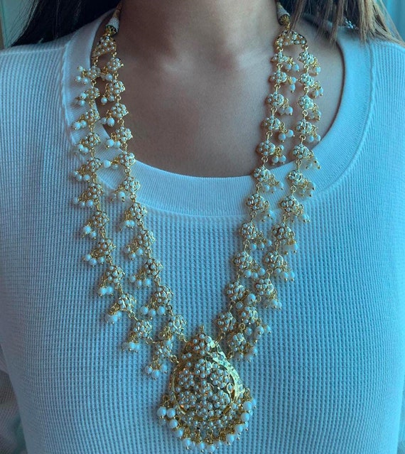 Hyderabadi set statement hyderabadi pendientes - Etsy España