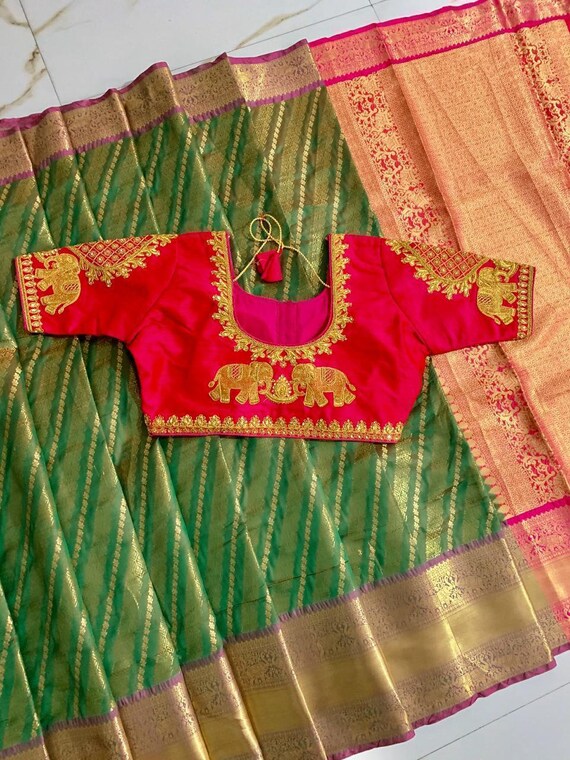 Sari With Stitched Blouse for Women Festive Wear Saree With | Etsy