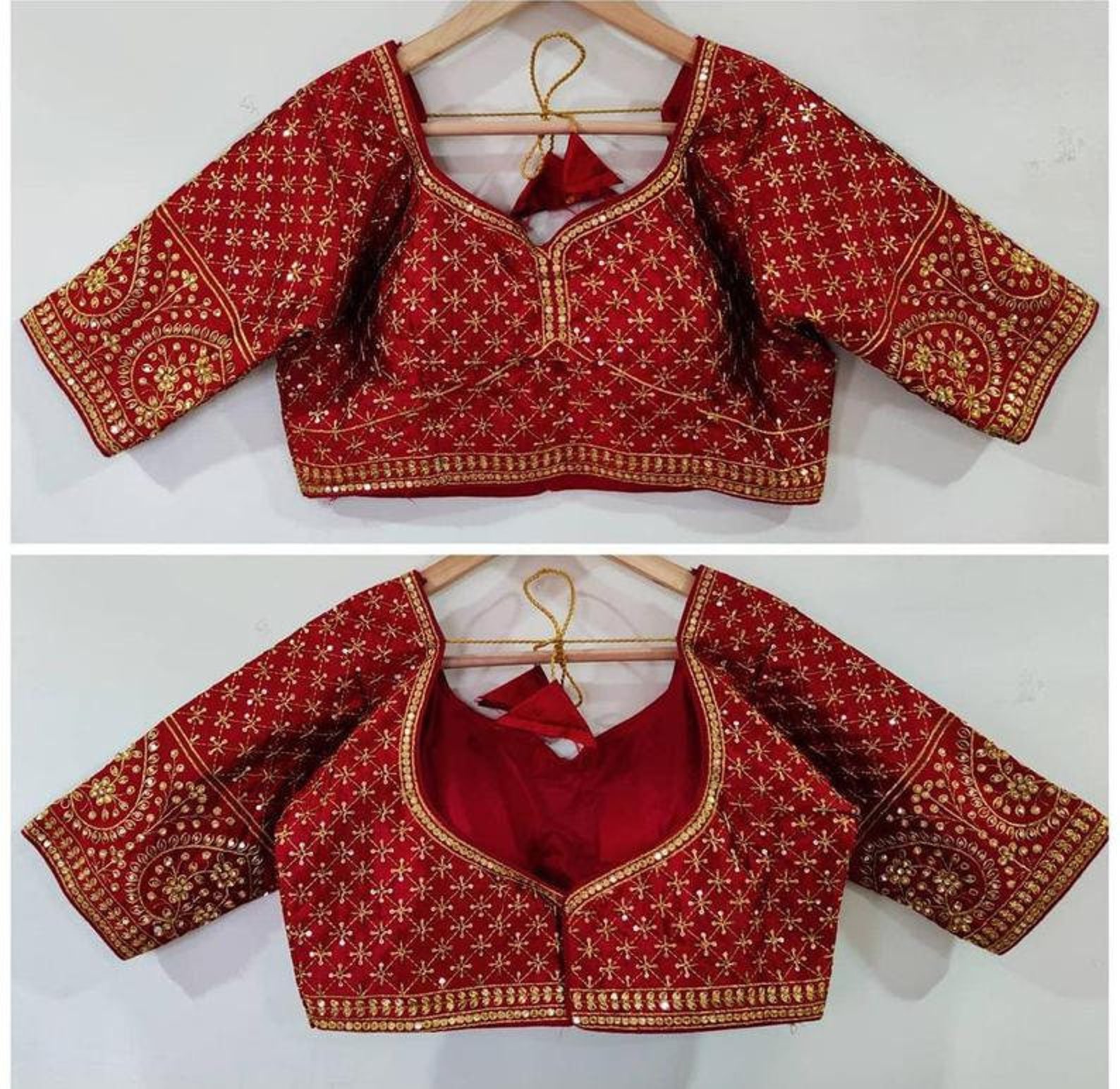 Sabyasachi deep V cut Sequins blouse Designer Pattern | Etsy