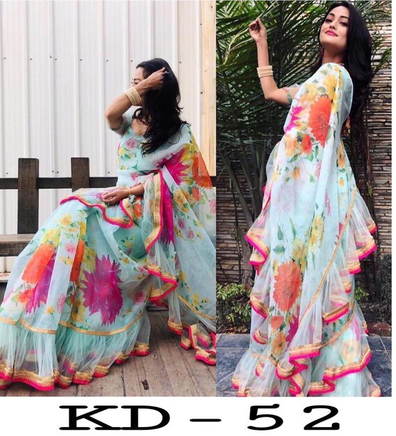 freel saree party wear