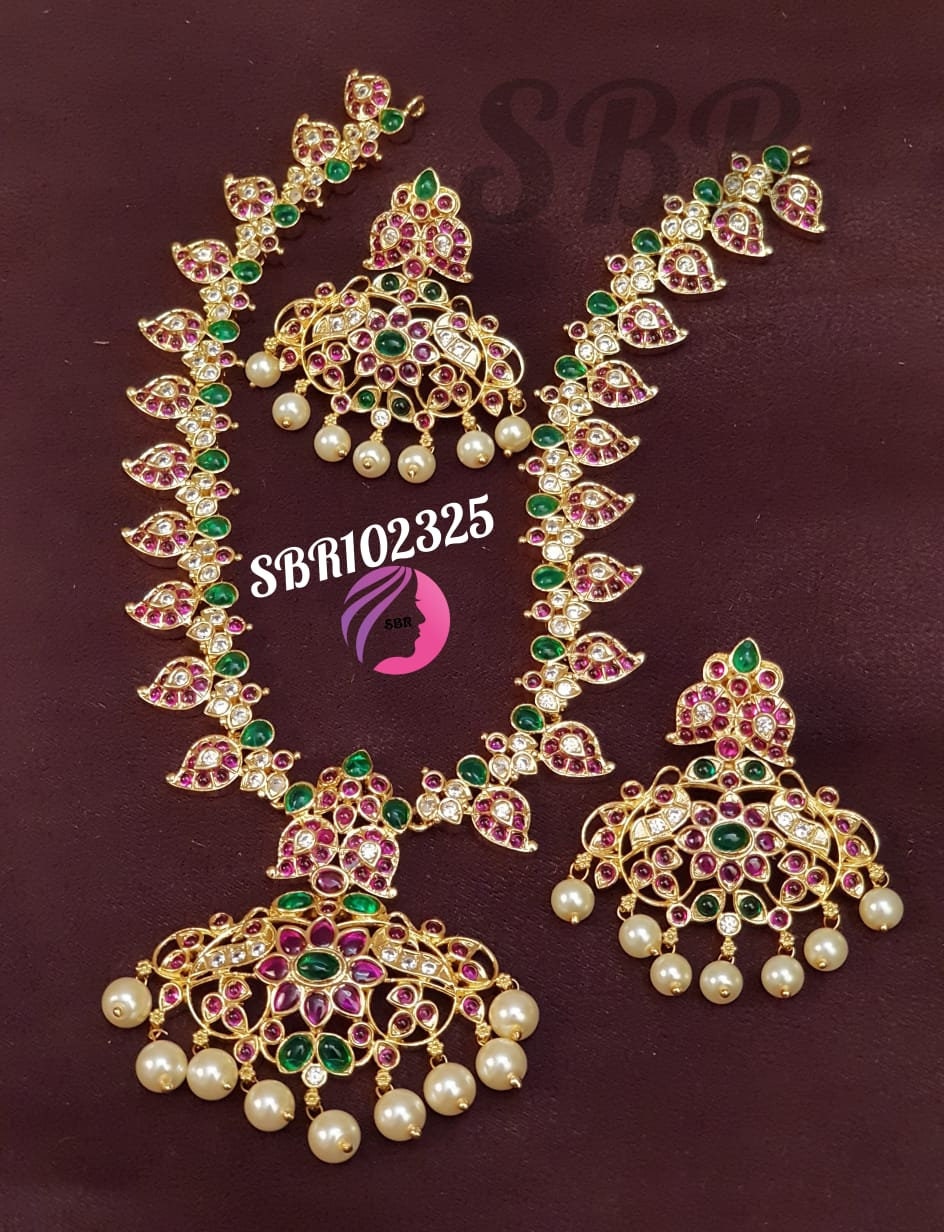 Ram Parivar Indian Gold Necklace Set 