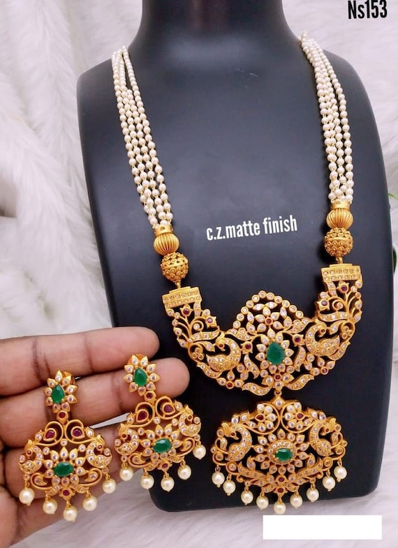 Temple Jewellery Full SET Bridal Jewelry, Traditional Jewelry, Matte Gold  Necklace, South Indian Jewelry, Indian Jewelry, Ethnic Jewelry - Etsy UK