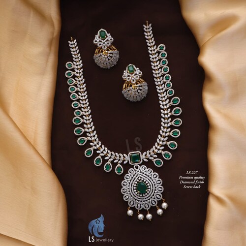 Bridal Jewelry Set CZ Wedding Necklace Set Bridal Jewelry Etsy