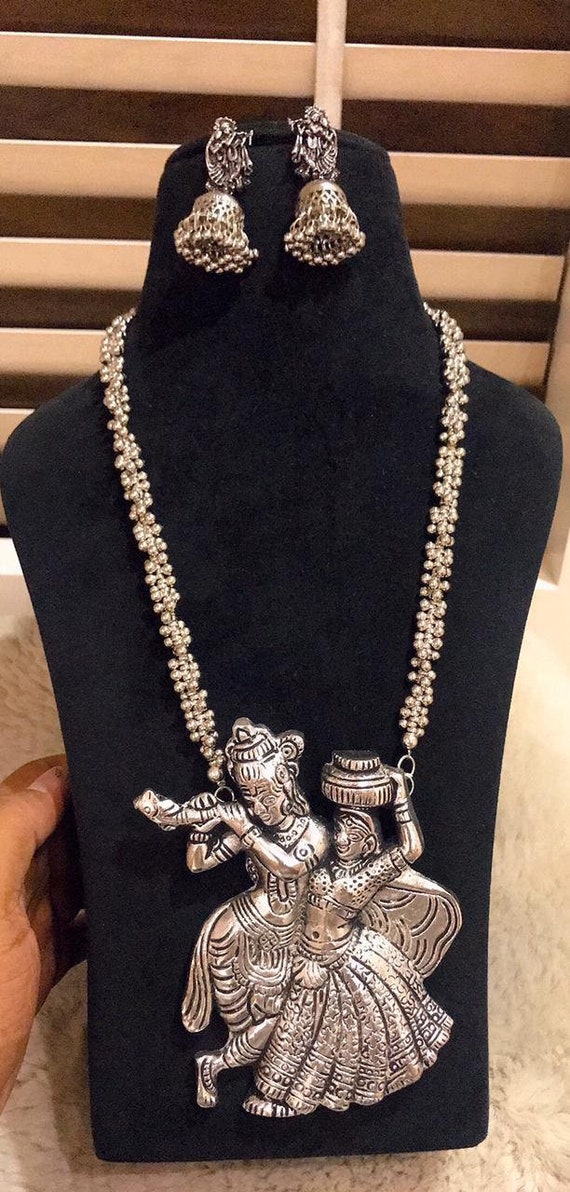 Radha krishna oxidised jewellery deals
