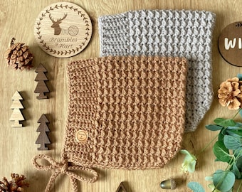 Birch Bonnet Crochet Pattern: Beginner Pixie Bonnet (PDF DOWNLOAD)