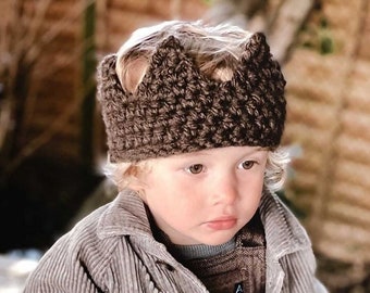 Crochet Crown Earwarmer Pattern: Kids Birthday, Flatlay Prop (PDF Pattern)