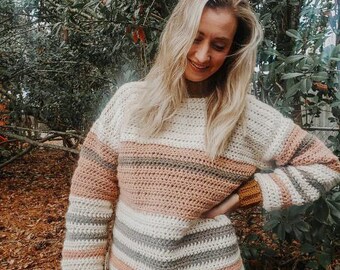 Hazelwood Crochet Jumper Pattern: Oversized Sweater Tutorial (PDF Download)