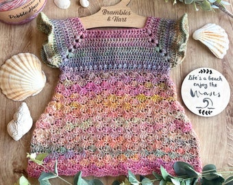 Little Aspen Crochet Dress Pattern, Kids Clothing (PDF Download)
