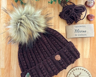 Maple Grove Beanie Crochet Pattern, Crochet Hat, Beginner Friendly, Tutorial PDF Download