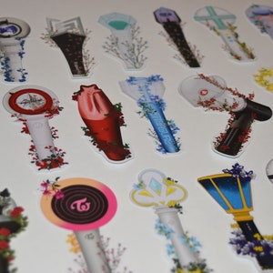 Kpop Floral lightstick - Sticker Edition