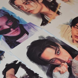 Zwerfkinderen KARMA Fanart - kpop-illustraties