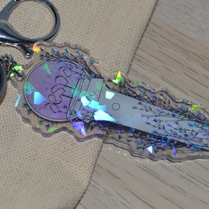Aespa flower lightstick acrylic keychain KPOP