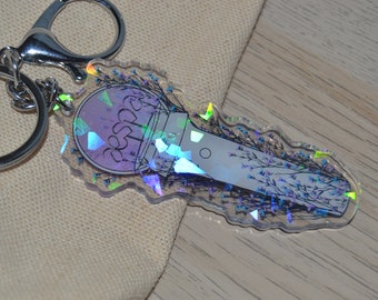 Aespa flower lightstick acrylic keychain KPOP