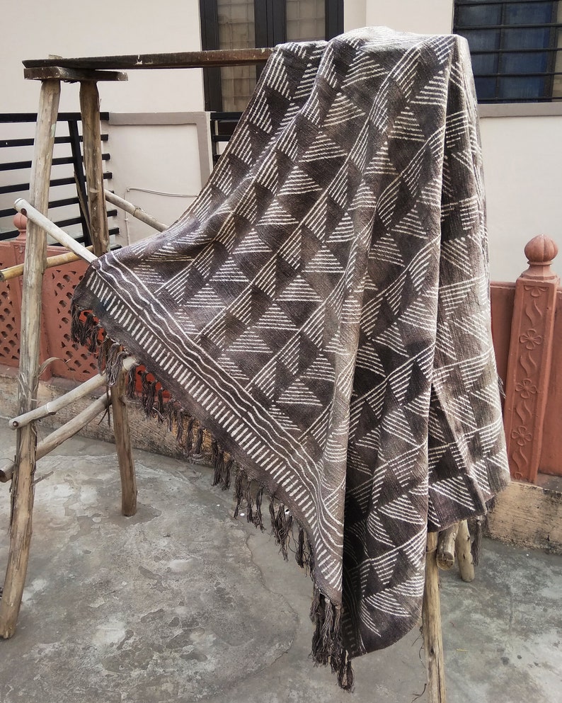 Ethnic Beach Blanket Hand Loomed woven throw Blanket Bohemian Etsy