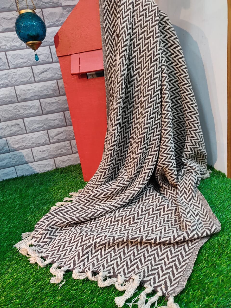 Ethnic Beach Blanket Hand Loomed Tufted throw Blanket Bohemian Etsy