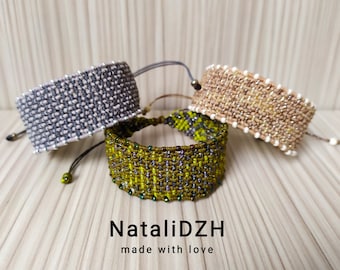 Knotted Bracelet/Wide Macrame Bracelet/Bohemian Jewelry/Boho bracelet/Hippie bracelet/Handwoven bracelet/Tribal macrame/Elegant bracelet
