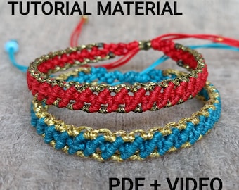 Tutorial-Muster/Makramee-Muster pdf/Tutorial Schmuck/Tutorial Makramee-Armband/Mikro-Makramee-Tutorial/Makramee-Muster/Band-Armband