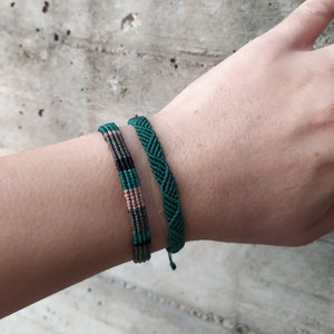 Macrame Bracelet/Surfer Bracelet/Everyday bracelet/Best Friend Bracelet/Waterproof Bracelet Set/Boho jewelry/Friendship Bracelet 2 pc set