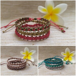 Tutorial de padrões/Padrão de macramê pdf/Tutorial de joias/Tutorial de pulseira de macramê/Tutorial de micro macramê/padrões de macramê/pulseira de miçangas imagem 2