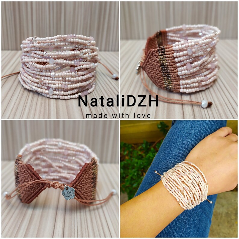 Seed Bead Bracelet/beaded Bracelets/wrists Beads/macrame Bracelet