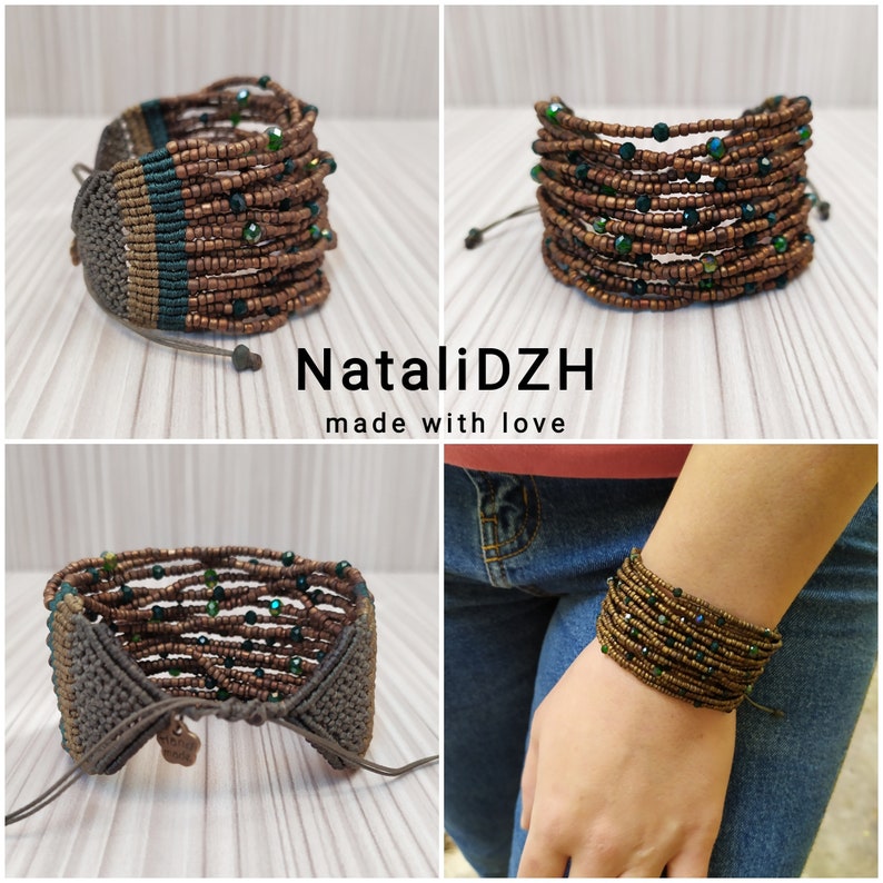 Seed Bead Bracelet/beaded Bracelets/wrists Beads/macrame Bracelet