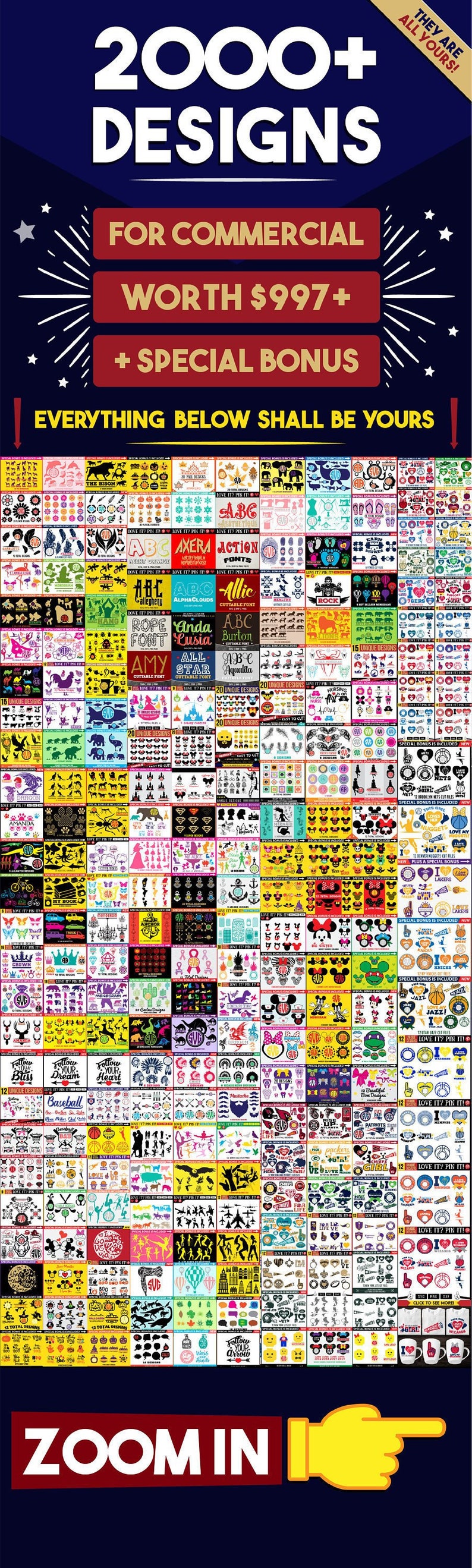 Download 2000 Designs Cricut Silhouette Sublimation Transfers Unlimited Commercial Use Instant Download Mega Files Svg Bundle PSD Mockup Templates