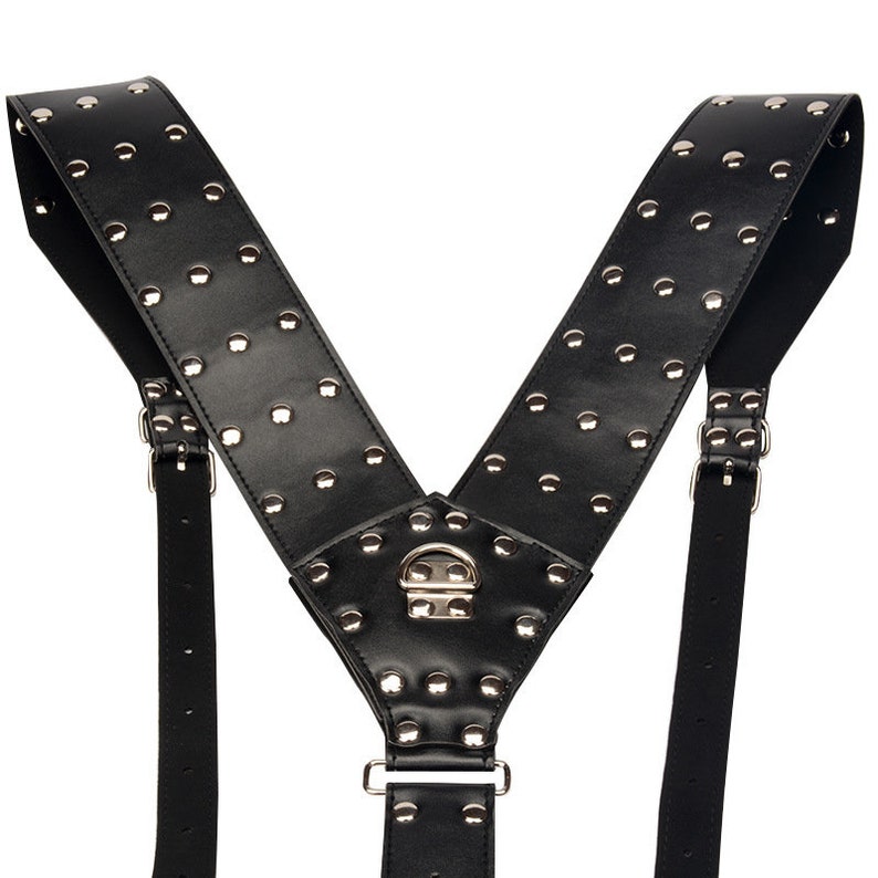 Men's Harness Leather Body Harness Bondage Harness Belt Etsy