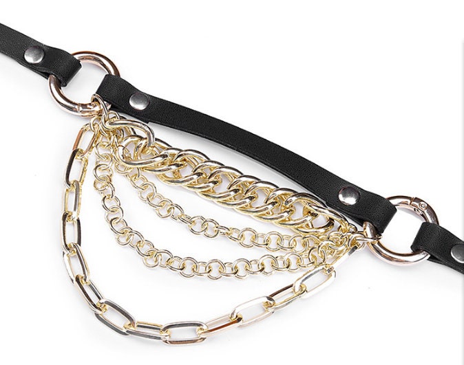 Leather Neck Collar Necklace Body Restraints BDSM Fetish Wear Etsy