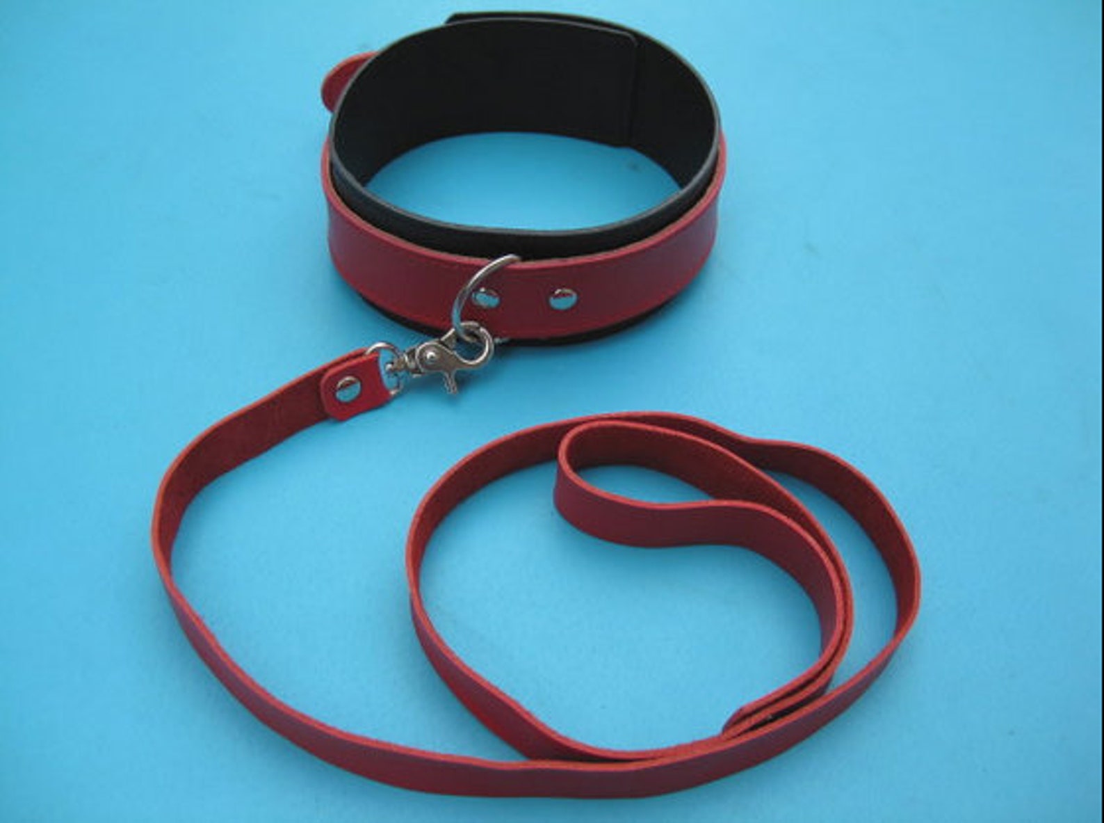PU Leather Neck Collar with Leash Body Restraints BDSM Fetish Etsy