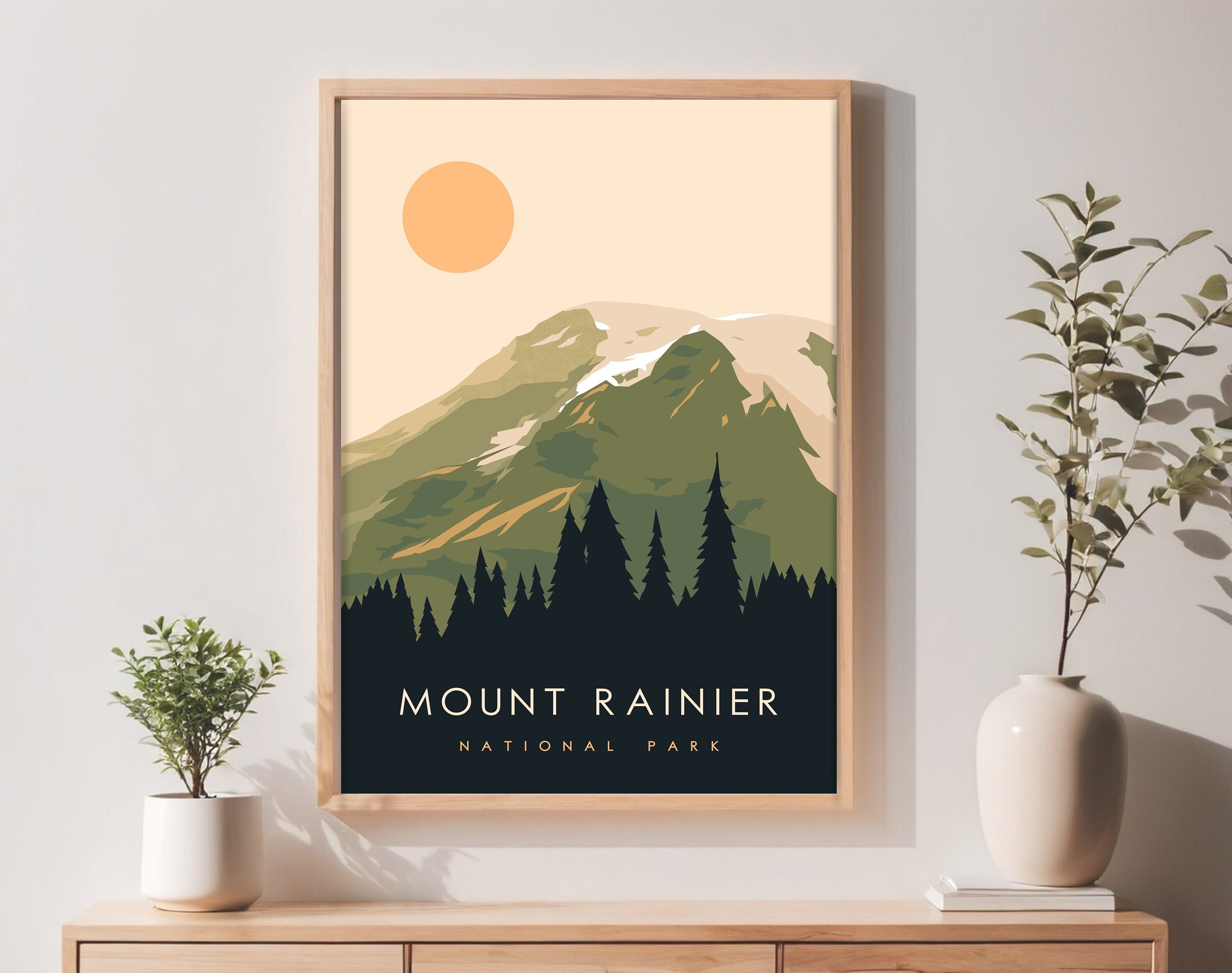 Mount Rainier Printable Art Wall Art Digital Download - Etsy