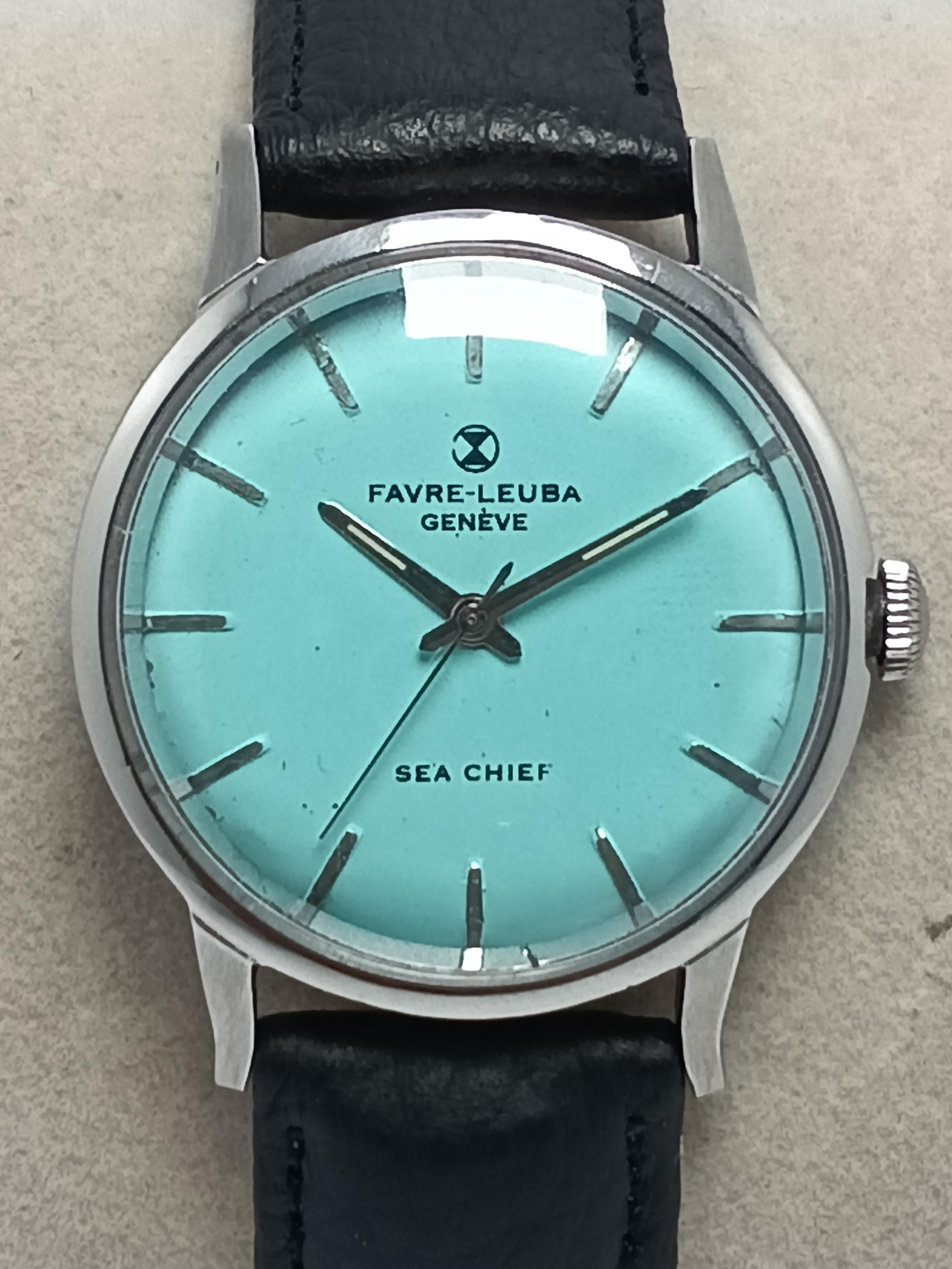 FAVRE-LEUBA SEA-CHIEF 手巻き時計 アンティーク Favre Leuba Sea Chief - Etsy