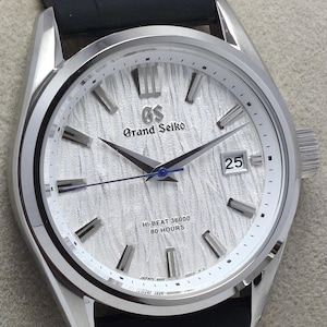 Generalüberholte Grand Seiko Automatikuhr: Weißes Ziffernblatt Japan Made