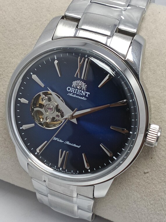 Refurbished Orient Open Heart Automatic Watch: Bl… - image 3
