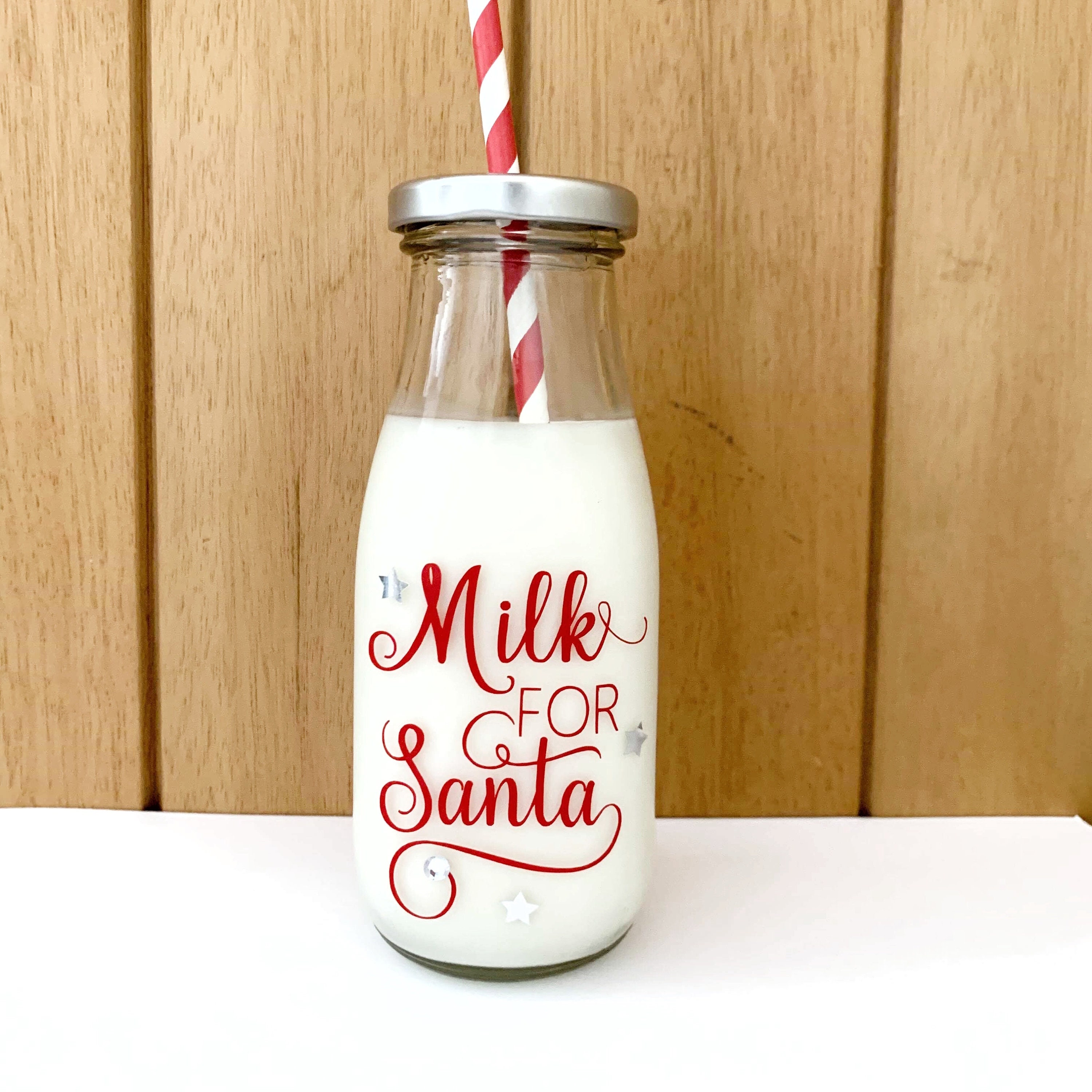 Milk for Santa Santas milk Santas milk bottle Christmas Etsy