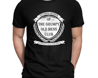 Grumpy Old Mens Club Founding Member Funny Slogan Mens T-Shirt