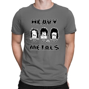 Heavy Metals Science Funny Periodic Table Elements Geek T-Shirt - Mens Womens and Kids Sizes