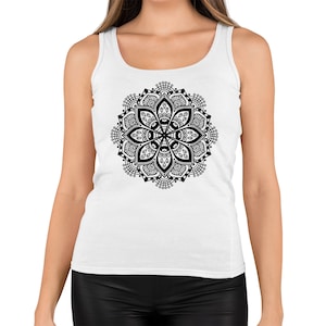 Mandala Tattoo Style Dot Work Geometric Pattern Vest Débardeur - Tailles Hommes et Femmes