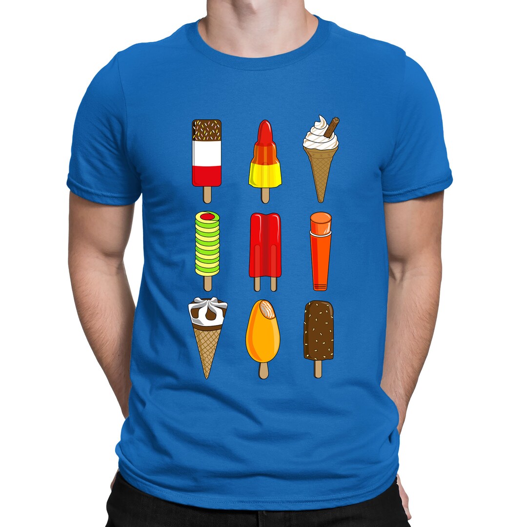 Ice Lollies Retro Iconic Lollipop Holiday Tshirt Mens Etsy