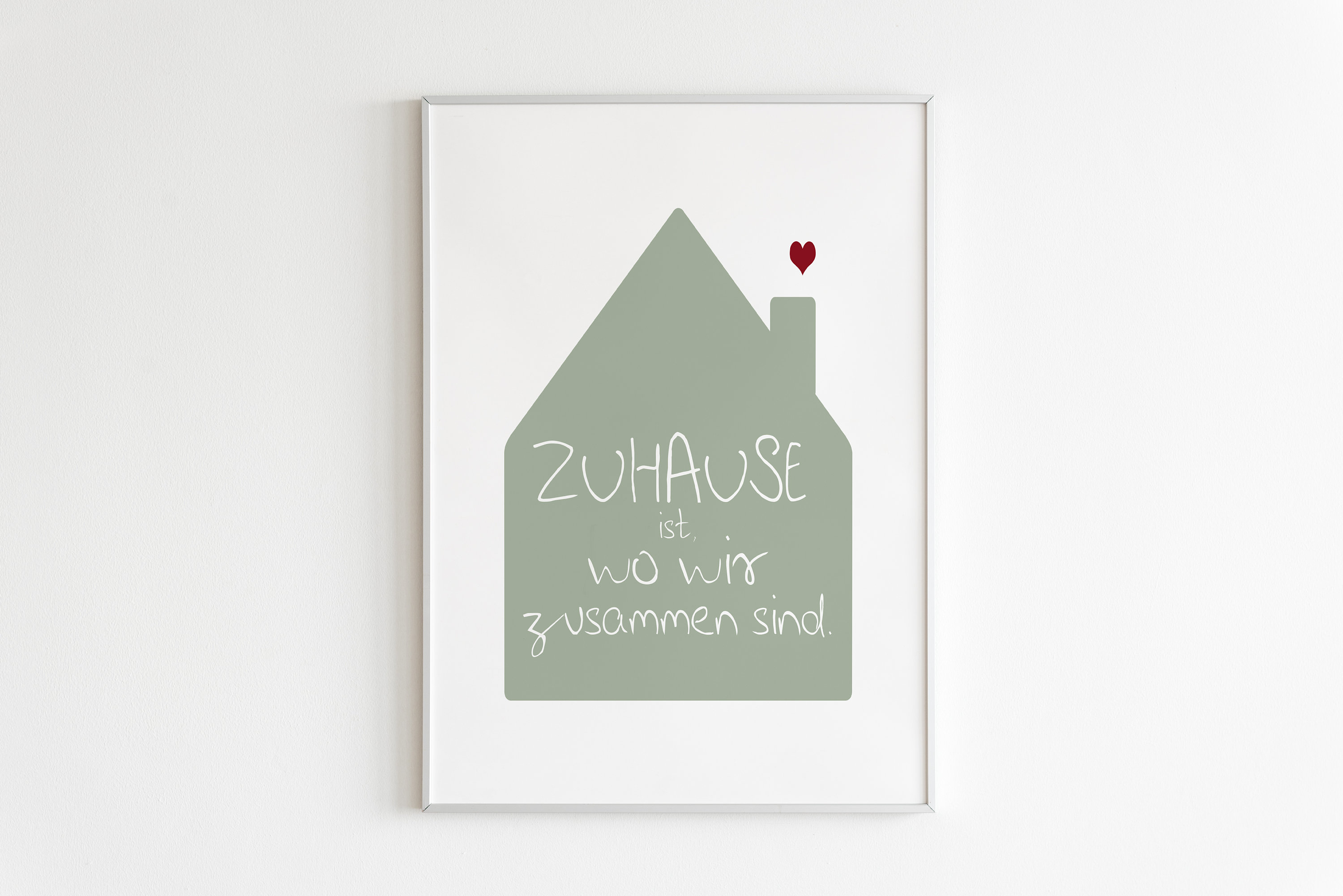 KunstdruckWandbildZuhause ist wo wir zusammen sindmodern artPoster
