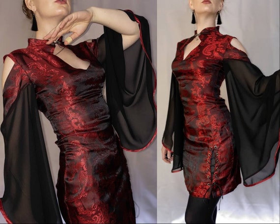 Red Dress Japanese Style Kimono Haori Dress Koi Anime Cosplay - Etsy UK Red Dress Japanese Style Kimono Haori Dress Koi Anime Cosplay - Etsy UK